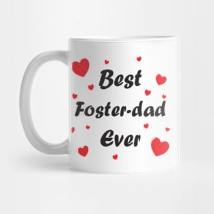 Best foster dad ever heart doodle hand drawn design Mug